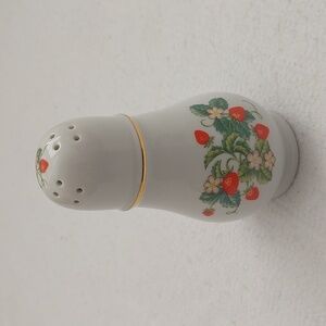 AVON porcelain 22K gold trim sugar shaker NWOT